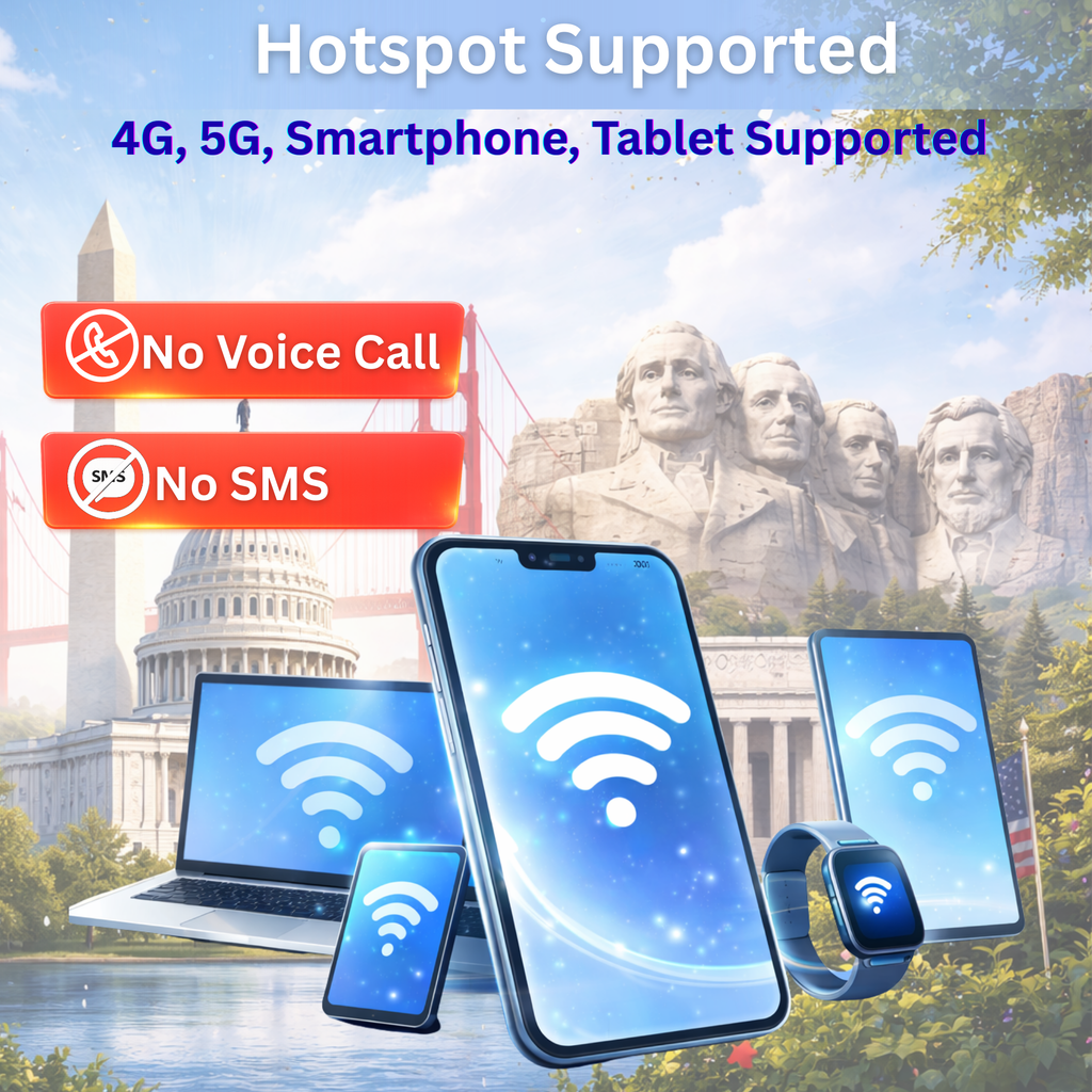 USA eSIM Travel SIM- 1GB-3GB Daily High Speed + Unlimited. T-Mobile United States (US). 1 -15 days option