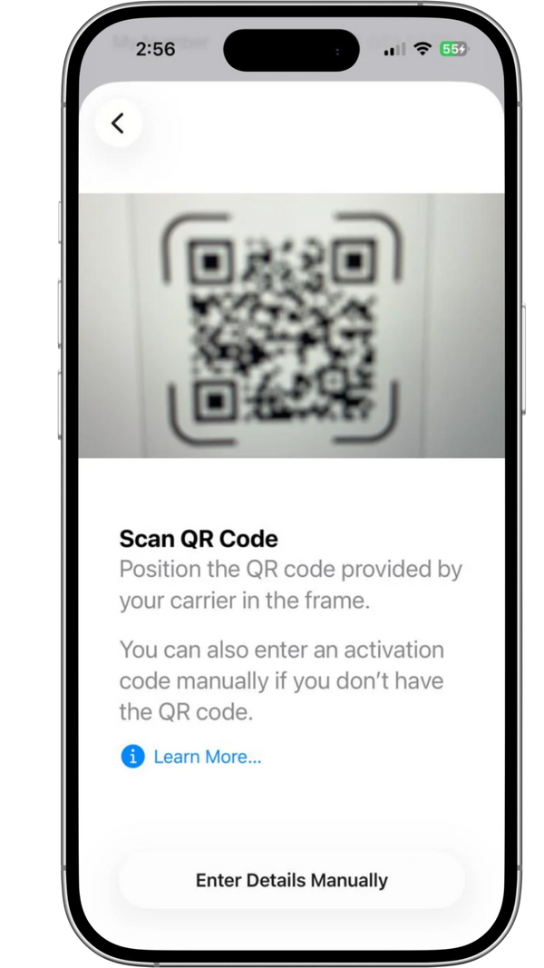 Scan the QR Code provided by FYSIM